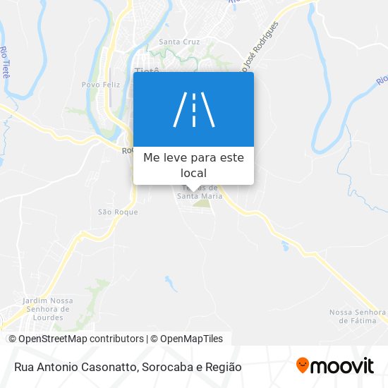 Rua Antonio Casonatto mapa