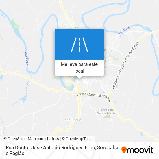 Rua Doutor José Antonio Rodrigues Filho mapa