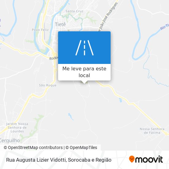 Rua Augusta Lizier Vidotti mapa