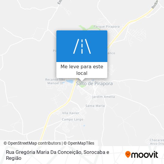 Rua Gregória Maria Da Conceição mapa