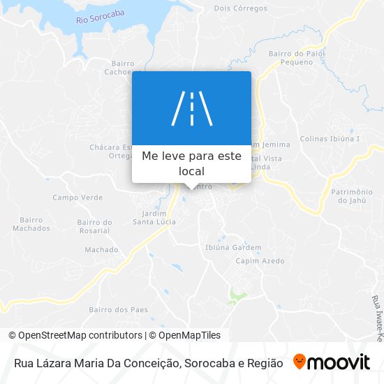 Rua Lázara Maria Da Conceição mapa