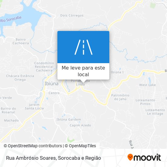 Rua Ambrósio Soares mapa