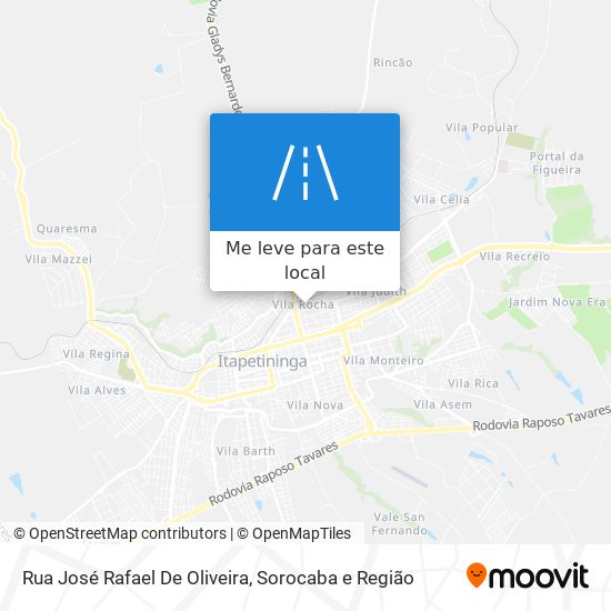 Rua José Rafael De Oliveira mapa