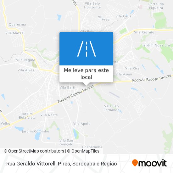 Rua Geraldo Vittorelli Pires mapa