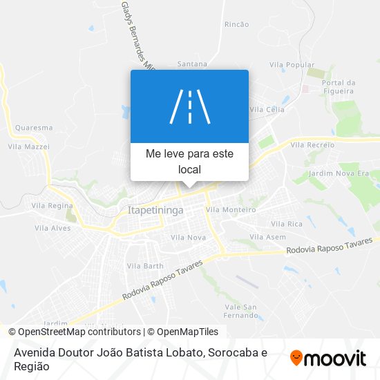 Avenida Doutor João Batista Lobato mapa