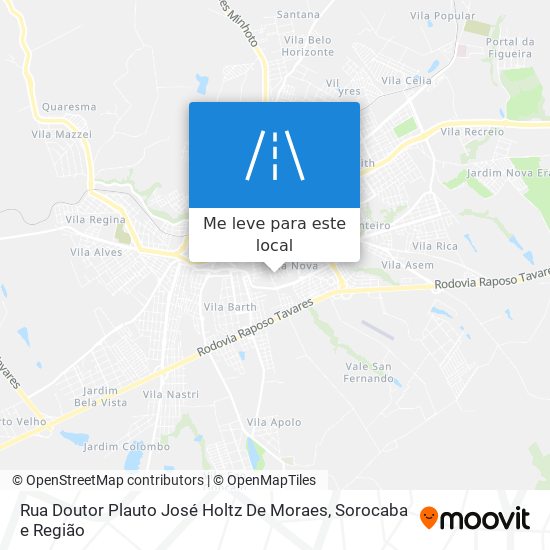 Rua Doutor Plauto José Holtz De Moraes mapa