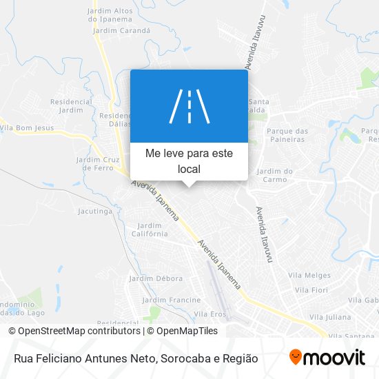 Rua Feliciano Antunes Neto mapa