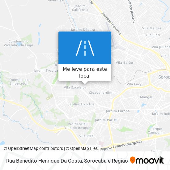 Rua Benedito Henrique Da Costa mapa