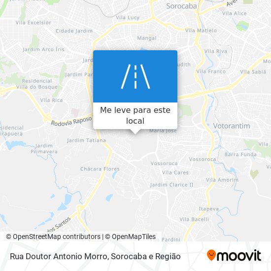 Rua Doutor Antonio Morro mapa