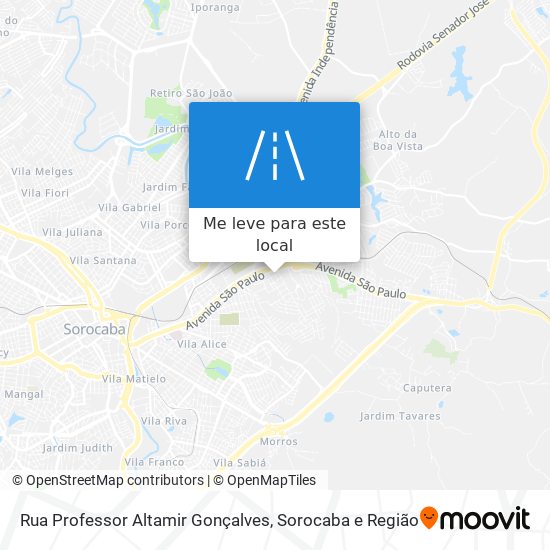 Rua Professor Altamir Gonçalves mapa