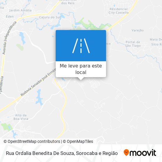 Rua Ordalia Benedita De Souza mapa