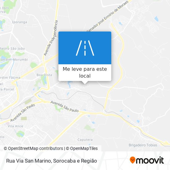 Rua Via San Marino mapa