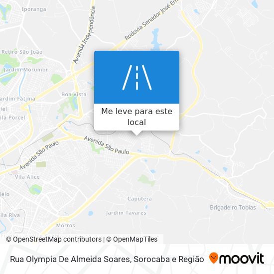 Rua Olympia De Almeida Soares mapa