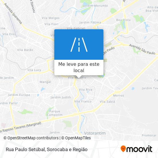 Rua Paulo Setúbal mapa