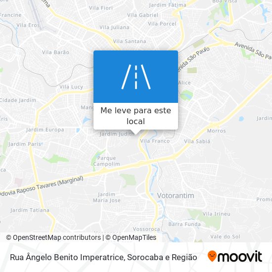 Rua Ângelo Benito Imperatrice mapa