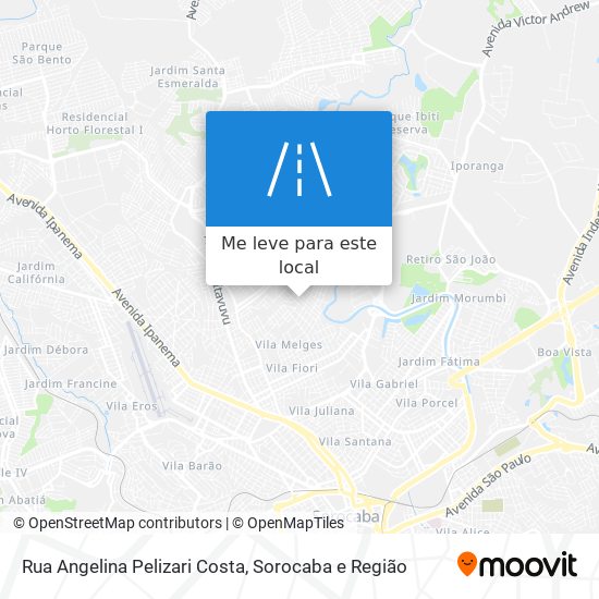 Rua Angelina Pelizari Costa mapa