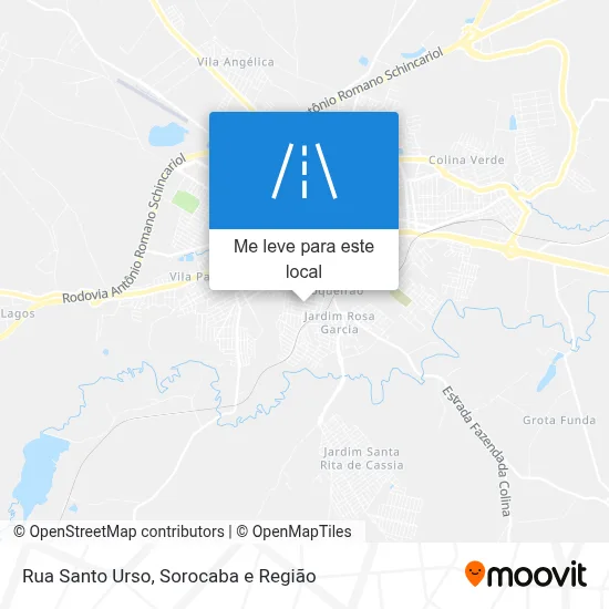 Rua Santo Urso mapa
