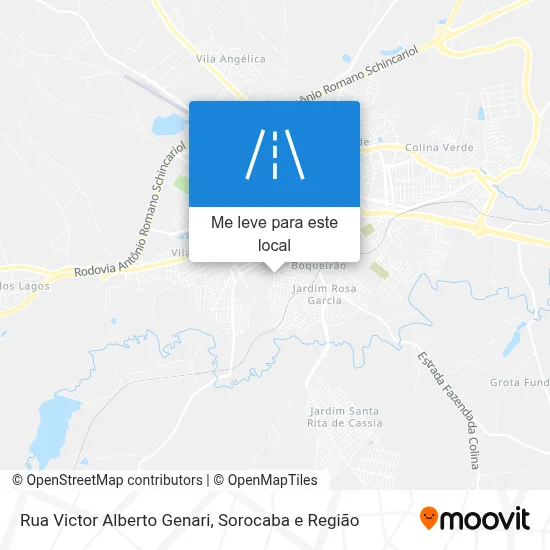 Rua Victor Alberto Genari mapa