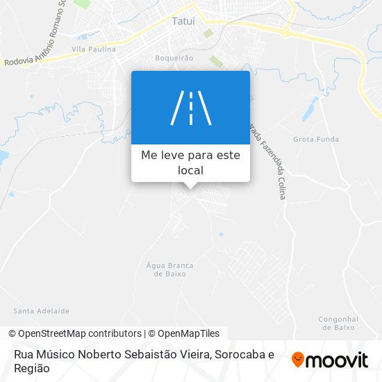 Rua Músico Noberto Sebaistão Vieira mapa