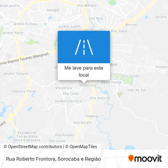 Rua Roberto Frontora mapa