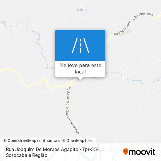 Rua Joaquim De Moraes Agapito - Tpr-354 mapa