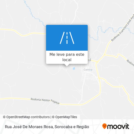 Rua José De Moraes Rosa mapa