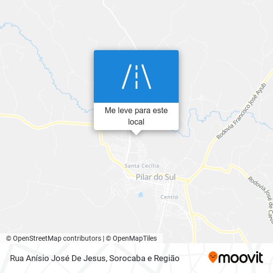 Rua Anísio José De Jesus mapa