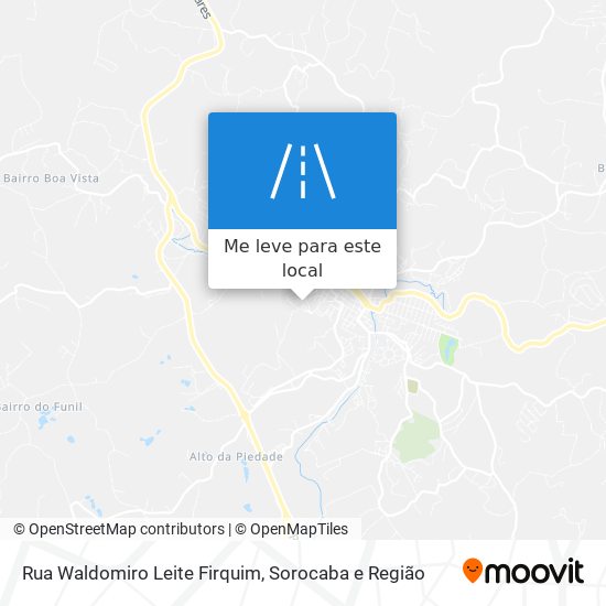 Rua Waldomiro Leite Firquim mapa