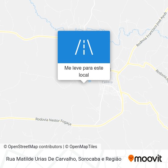 Rua Matilde Urias De Carvalho mapa