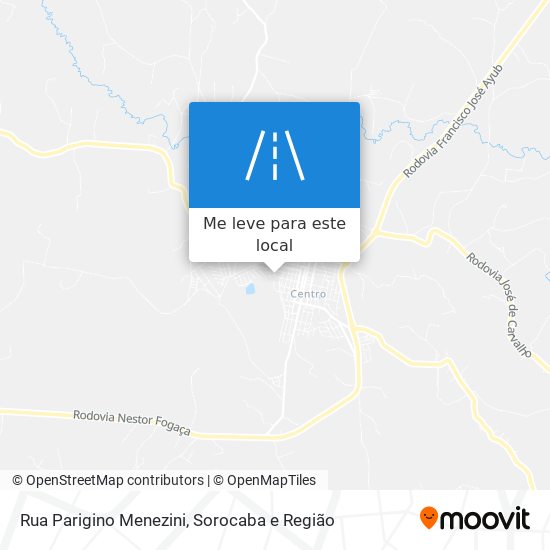 Rua Parigino Menezini mapa