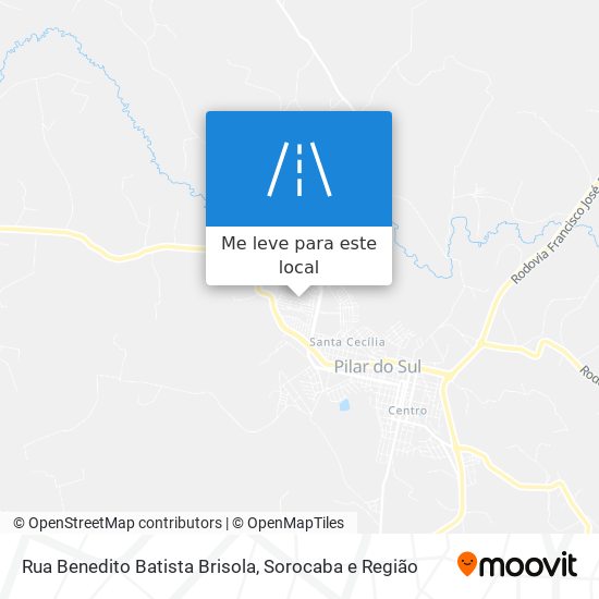 Rua Benedito Batista Brisola mapa