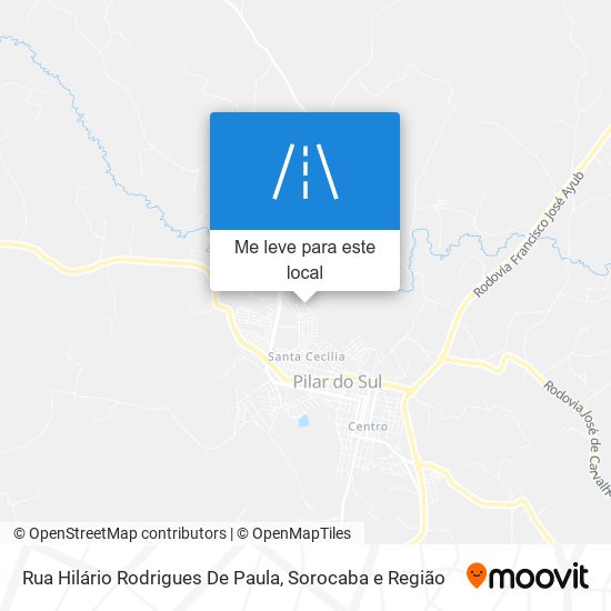 Rua Hilário Rodrigues De Paula mapa