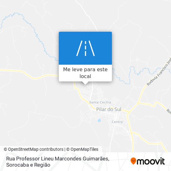 Rua Professor Lineu Marcondes Guimarães mapa