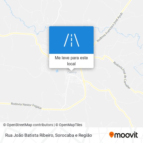 Rua João Batista Ribeiro mapa