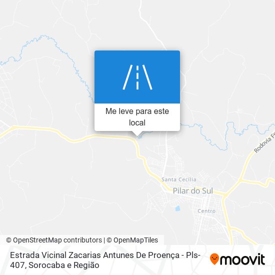 Estrada Vicinal Zacarias Antunes De Proença - Pls-407 mapa