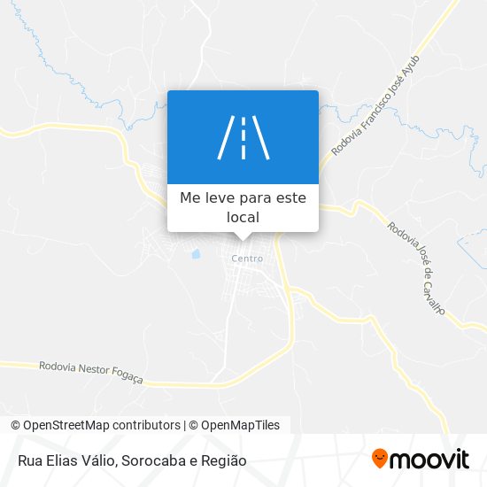 Rua Elias Válio mapa