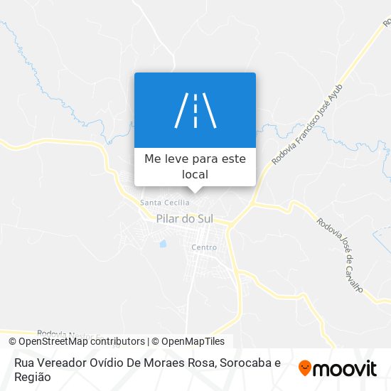 Rua Vereador Ovídio De Moraes Rosa mapa