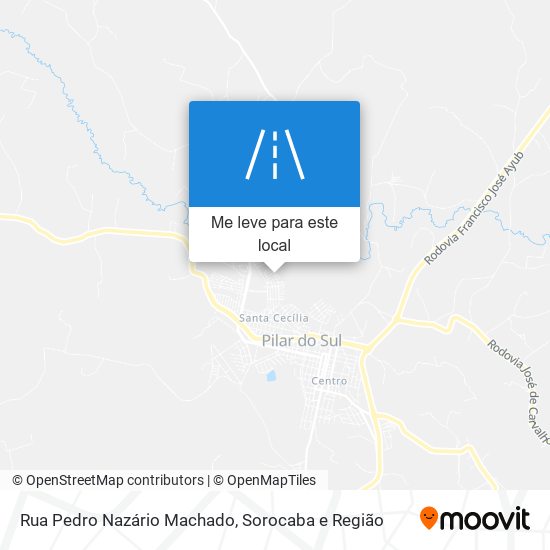 Rua Pedro Nazário Machado mapa