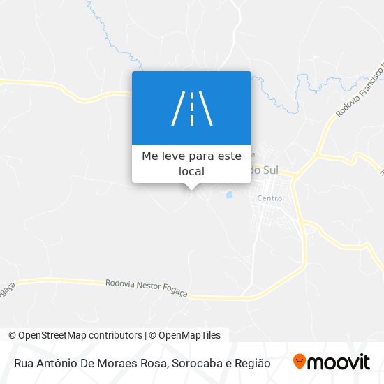 Rua Antônio De Moraes Rosa mapa