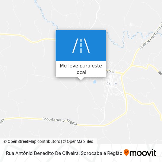 Rua Antônio Benedito De Oliveira mapa