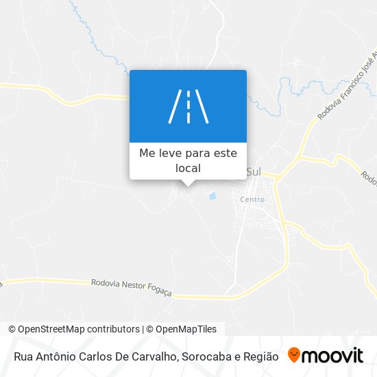 Rua Antônio Carlos De Carvalho mapa