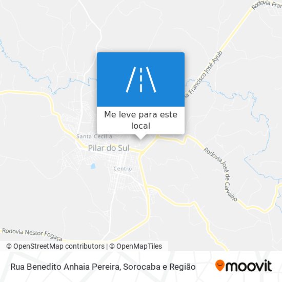 Rua Benedito Anhaia Pereira mapa