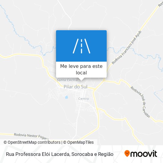 Rua Professora Elói Lacerda mapa