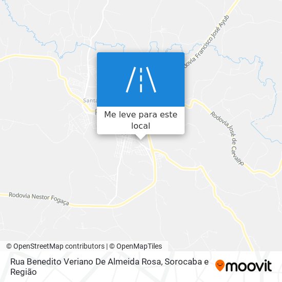 Rua Benedito Veriano De Almeida Rosa mapa