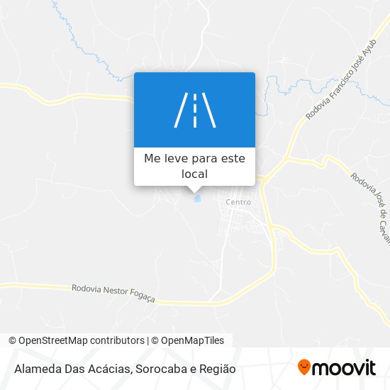 Alameda Das Acácias mapa