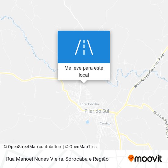 Rua Manoel Nunes Vieira mapa
