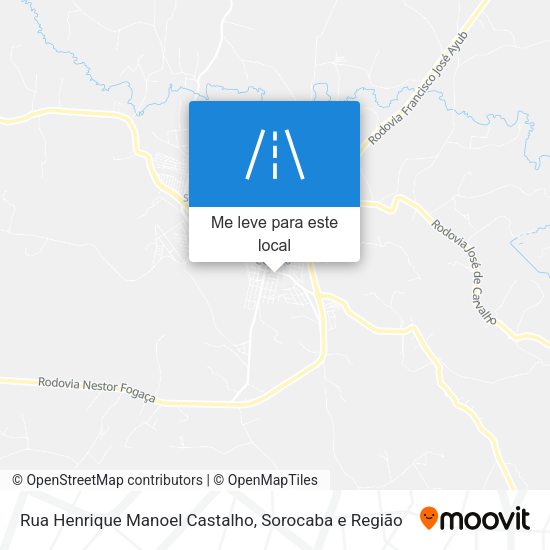 Rua Henrique Manoel Castalho mapa