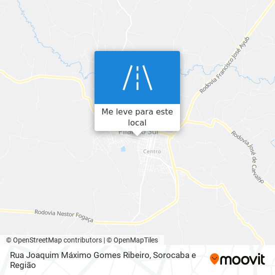 Rua Joaquim Máximo Gomes Ribeiro mapa