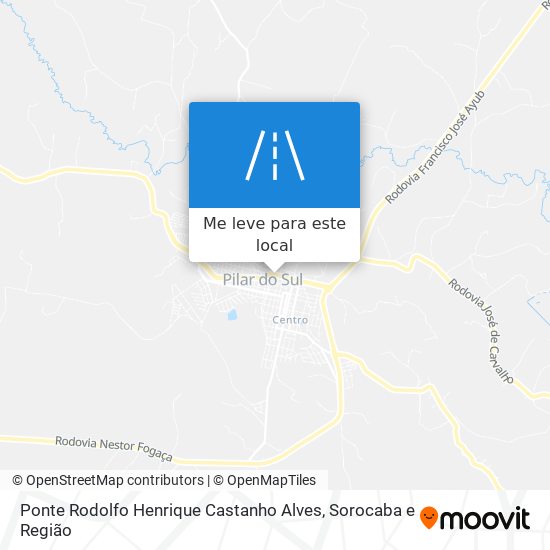 Ponte Rodolfo Henrique Castanho Alves mapa