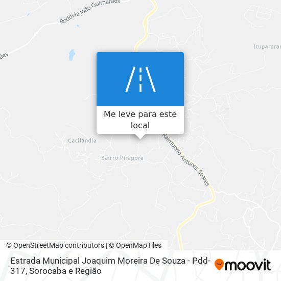 Estrada Municipal Joaquim Moreira De Souza - Pdd-317 mapa